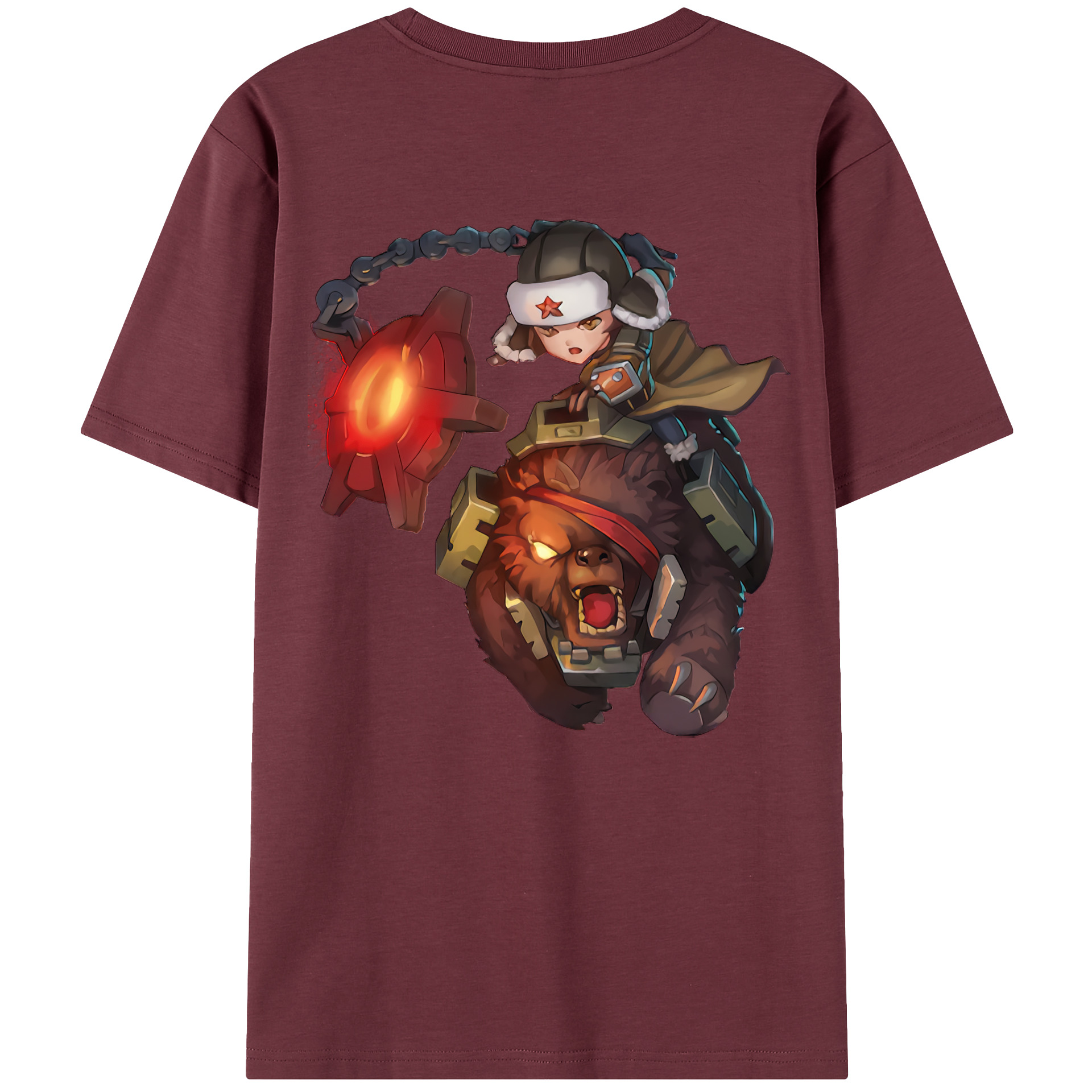 リーグ・オブ・レジェンド League of Legends LOL 綿100％半袖Tシャツ（背面プリント）